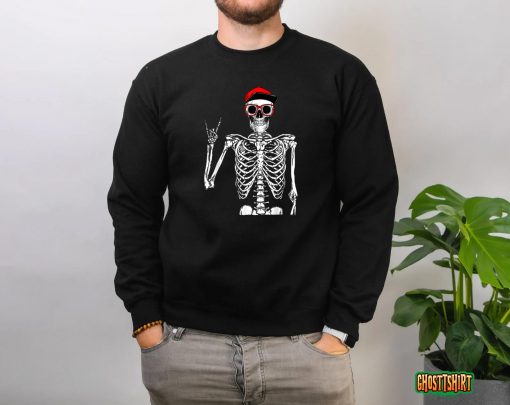 Rocker Skeleton Hand Rock On Costume Funny Halloween Gifts T-Shirt