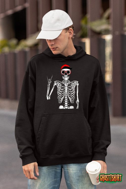 Rocker Skeleton Hand Rock On Costume Funny Halloween Gifts T-Shirt