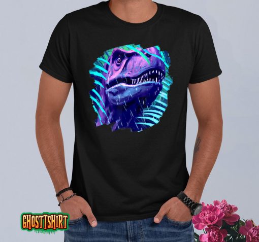 Scary T Rex Dinosaur In Jungle Tyrannosaurus Rex T-Shirt