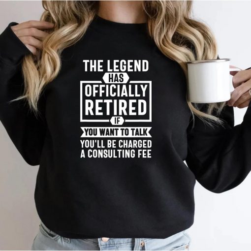 The Legend Has Officially Retired Funny Retirement T-Shirt