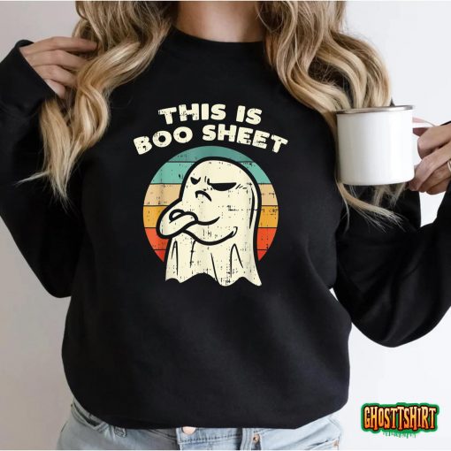 This Is Boo Sheet Ghost Retro Halloween 2022 Gift T-Shirt