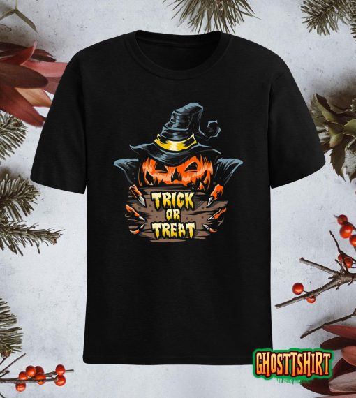 Trick or Treat Witch Pumpkins Happy Halloween 2022 T-Shirt