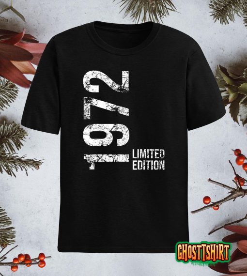 50th Birthday 50 Years Man Woman Retro Vintage 1972 Gift T-Shirt