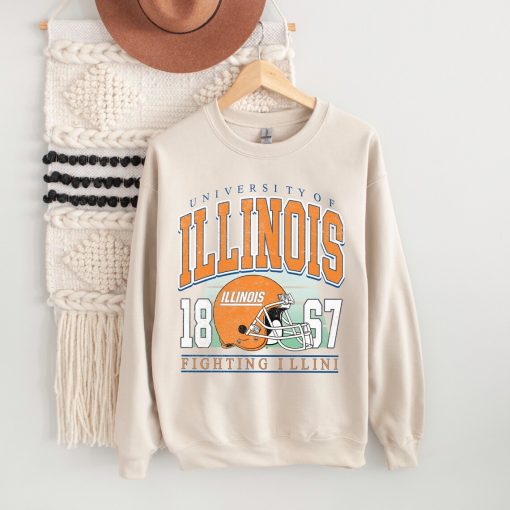 Vintage University Of Illinois 1867 Crewneck Sweatshirt