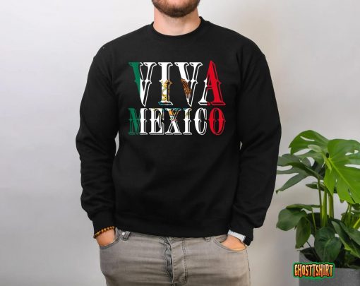 Awesome Mexico Shirt Mexico Flag Mexican Roots Women Men T-Shirt