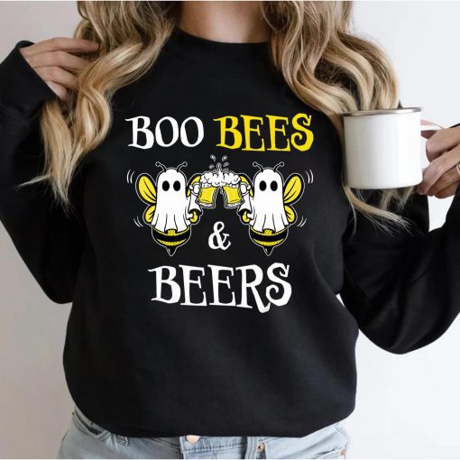 Boo Bees & Beers Couples Halloween Costume T-Shirt