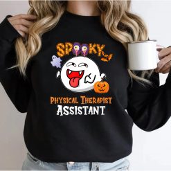 Boo Halloween Costume Spooky Physical Therapist Assistant T-Shirt