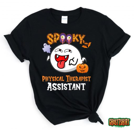 Boo Halloween Costume Spooky Physical Therapist Assistant T-Shirt