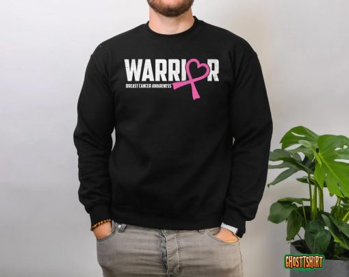 Breast Cancer Awareness Warrior Fighter Pink Ribbon Women T-Shirt