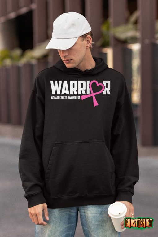 Breast Cancer Awareness Warrior Fighter Pink Ribbon Women T-Shirt