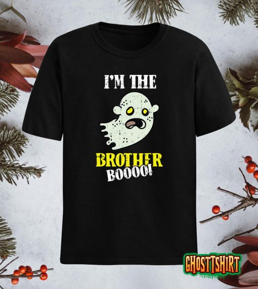 Brother Boo Lazy Halloween Costume Funny Ghost Ghoul Sibling T-Shirt