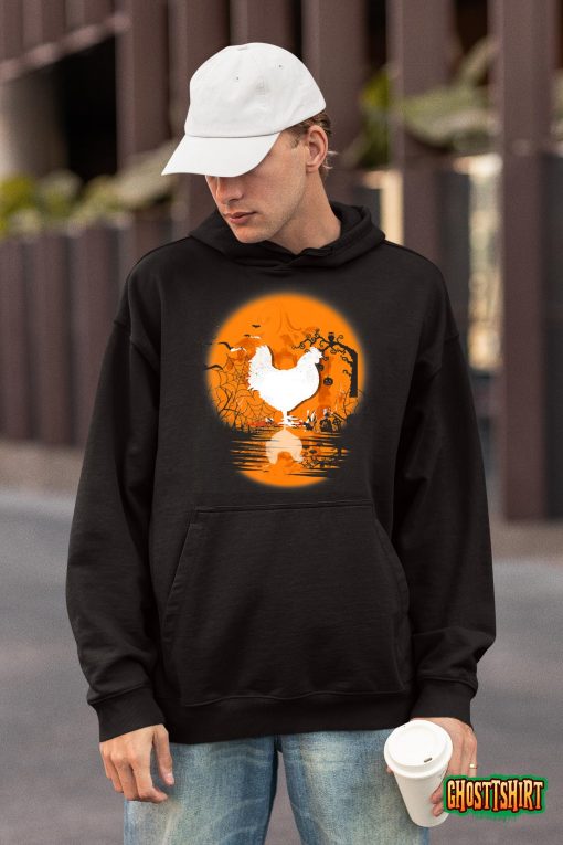 Chicken Halloween Costume Pumpkin Chicken Lovers Fall Season T-Shirt