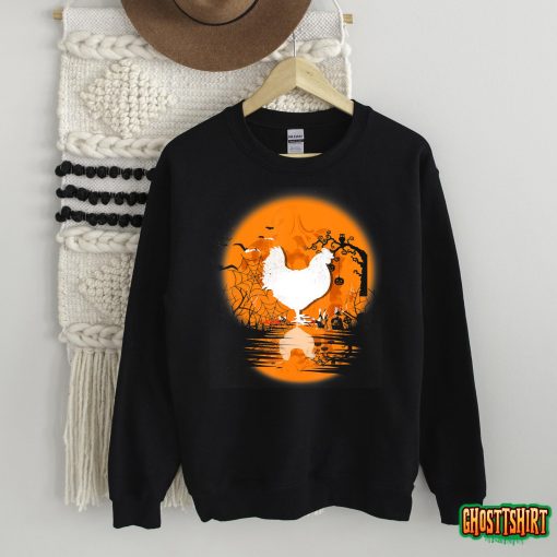 Chicken Halloween Costume Pumpkin Chicken Lovers Fall Season T-Shirt