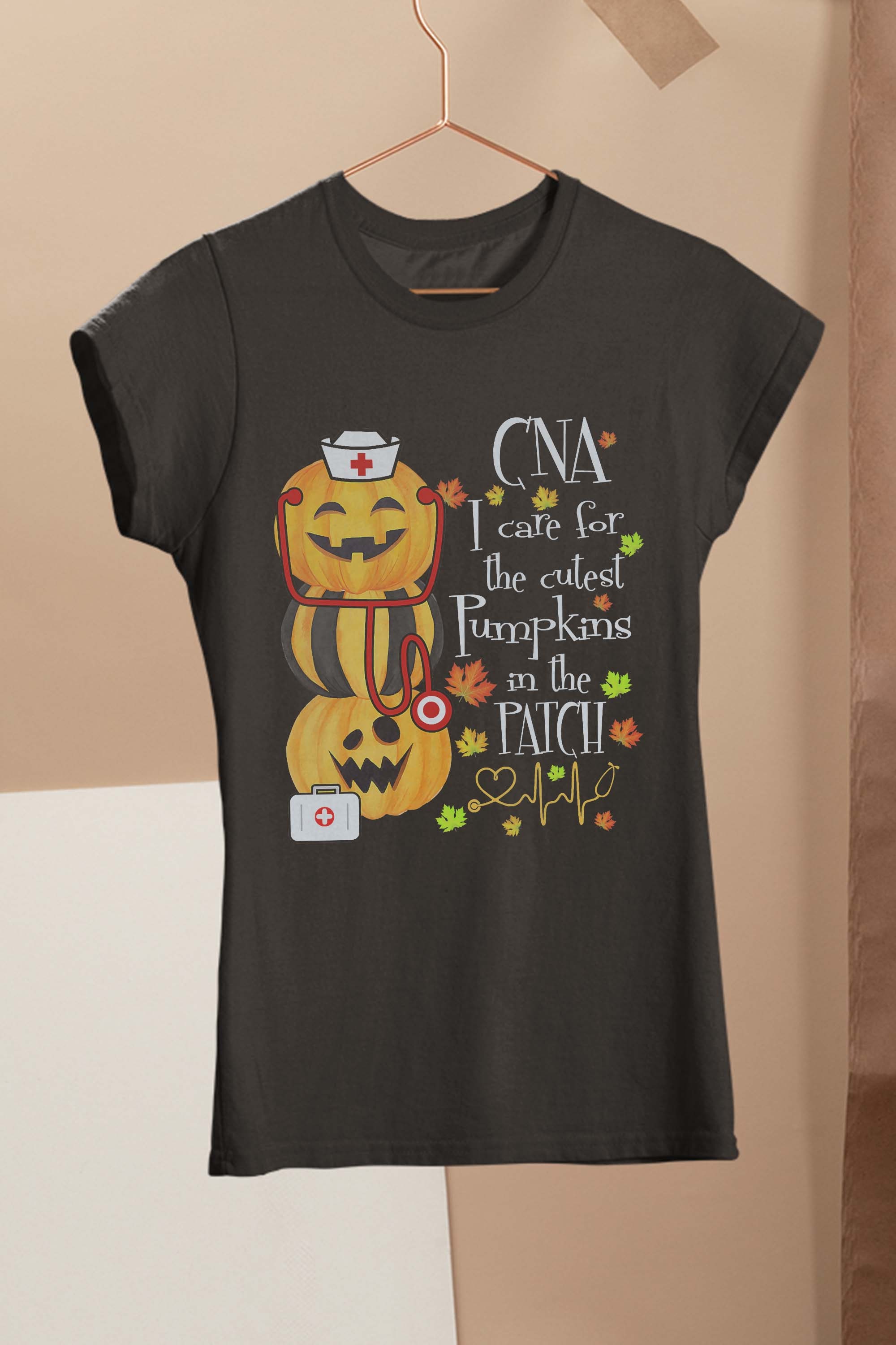 CNA I Care For The Cutest Pumpkin In The Patch Halloween T-Shirt