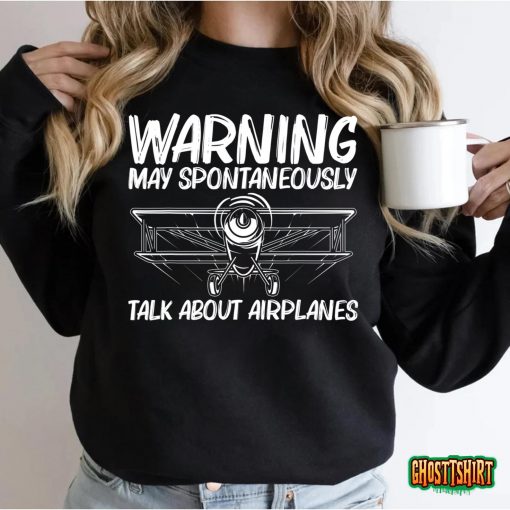 Cool Airplane Design For Men Women Airplane Pilot Aviation T-Shirt