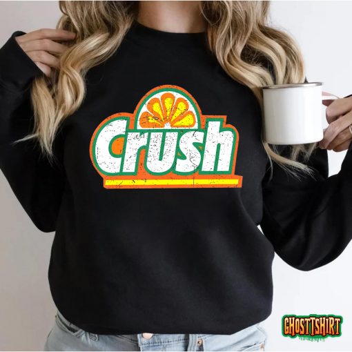 Crush Orange Vintage Retro Design T-shirt