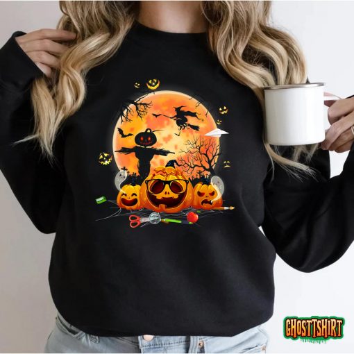 Cute Ghost Halloween Teacher Trick or Teach elementary Mummy T-Shirt