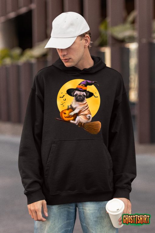 Cute Pug Halloween Costume Shirt Men Women Boys Girls Dog T-Shirt