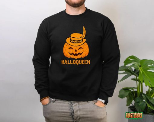 Cute Pumpkin, Funny Pumpkin Wearing A Hat, Halloween 2022 T-Shirt