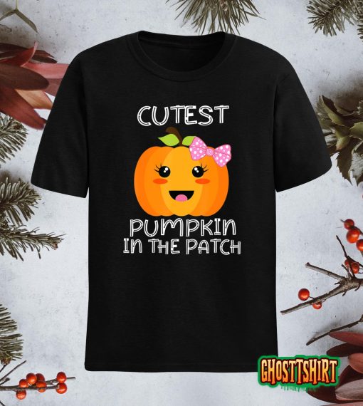 Cutest Pumpkin In The Patch Funny Halloween Thanksgiving T-Shirt