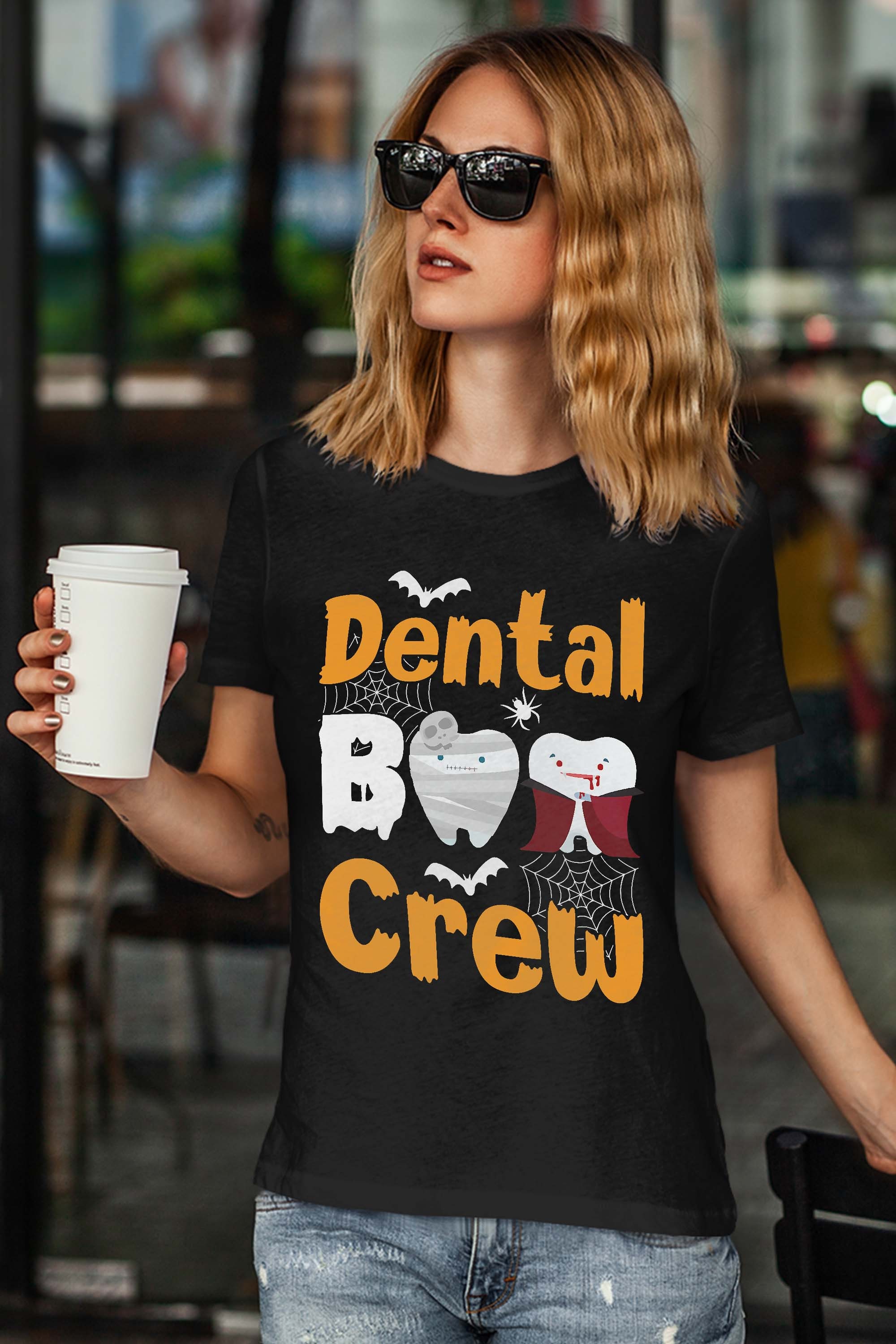 Dental Boo Crew Halloween Funny Dentist Assistant Gift T-Shirt