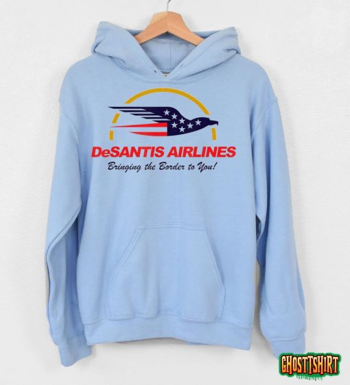 DeSantis Airlines Funny Political Meme Ron DeSantis White T-Shirt