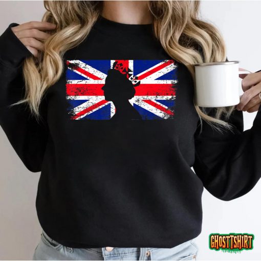 Elizabeth Her Royal Highness Queen Of England Flag Women Men T-Shirt