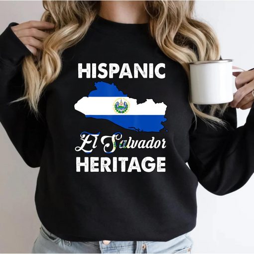 El-Salvador Flag Hispanic Heritage Month Salvadorian Pride T-Shirt