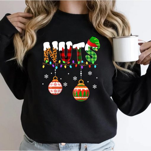 Funny Chest Nuts Couples Christmas Chestnuts Adult Matching Pullover Hoodie