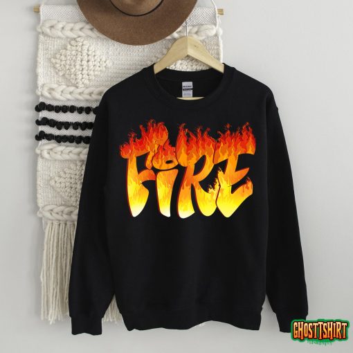 Funny Fire and Ice Costume Halloween Family Matching Women T-Shirt
