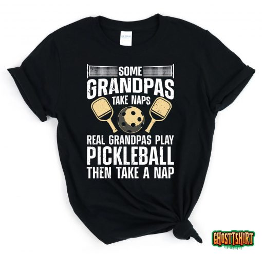Funny Pickleball Design For Men Grandpa Pickleball Player T-Shirt