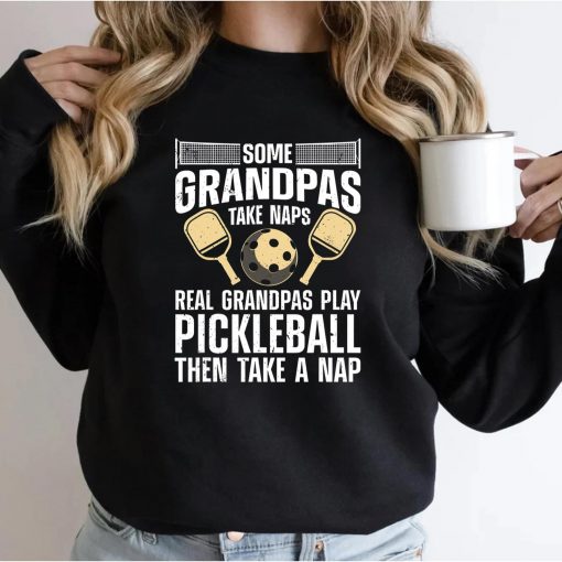 Funny Pickleball Design For Men Grandpa Pickleball Player T-Shirt