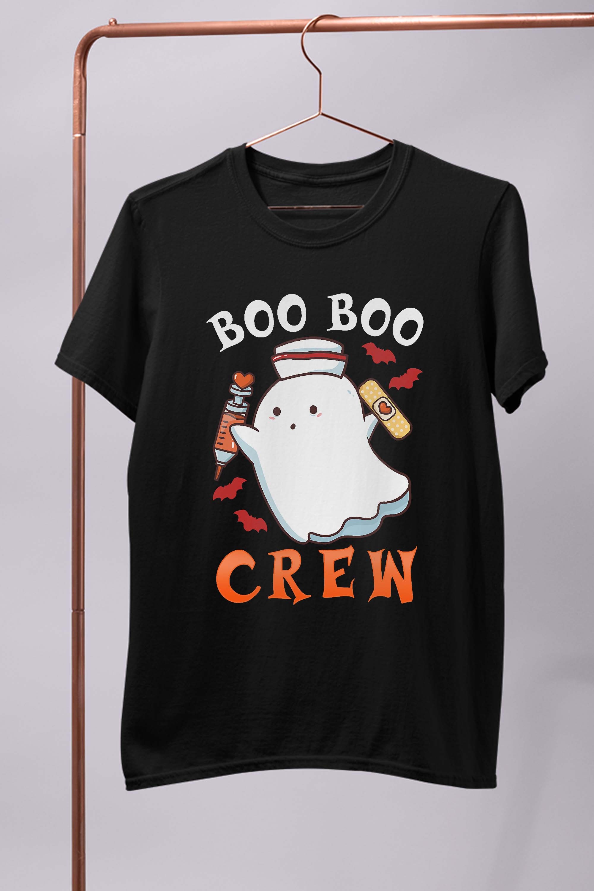 Halloween Nurse Boo Boo Crew T-Shirt, Nurse Halloween T-Shirt