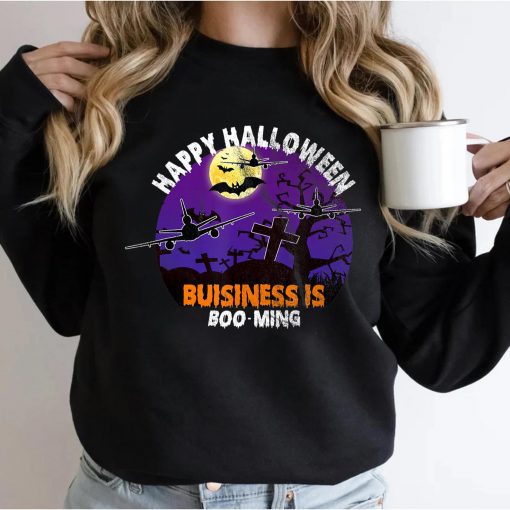 Happy Halloween KC-10 Extender Airplane Purple Sunset T-Shirt
