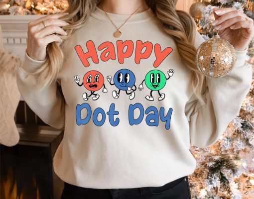 Happy International Dot Day Colorful Polka Dots Kids Toddler T-Shirt