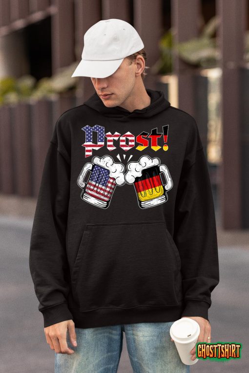Happy Oktoberfest 2022 American German Munich Flag Prost T-Shirt