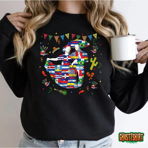 Hispanic Heritage Month Decorations Latino Pride Men Women T-Shirt