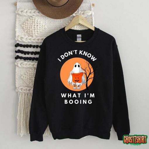 I Don’t Know What I’m Booing – Cute Ghost – Funny Halloween T-Shirt