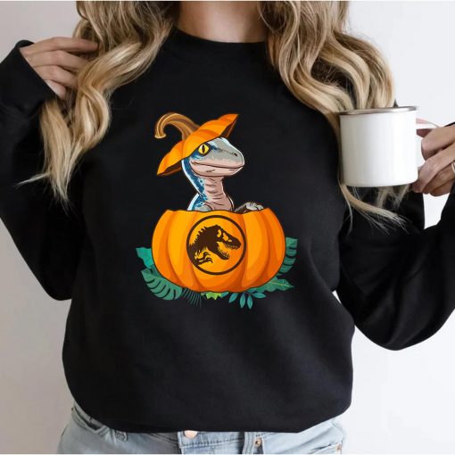 Jurassic World Halloween Dinosaur Pumpkin Logo T-Shirt