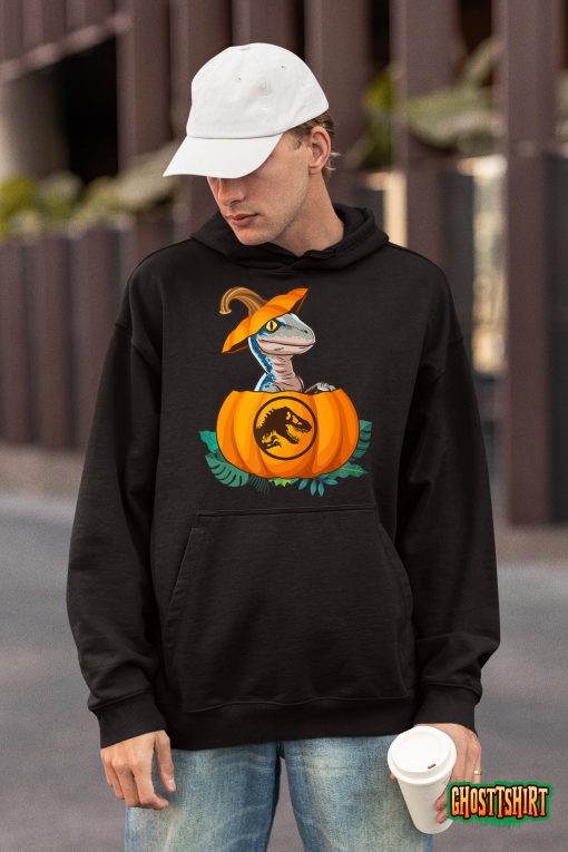 Jurassic World Halloween Dinosaur Pumpkin Logo T-Shirt