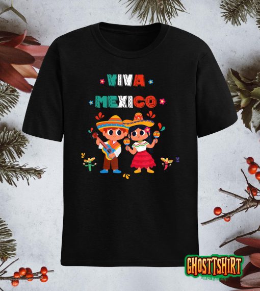 Kids Mexican Independence Day Maracas September 16 Toddler T-Shirt