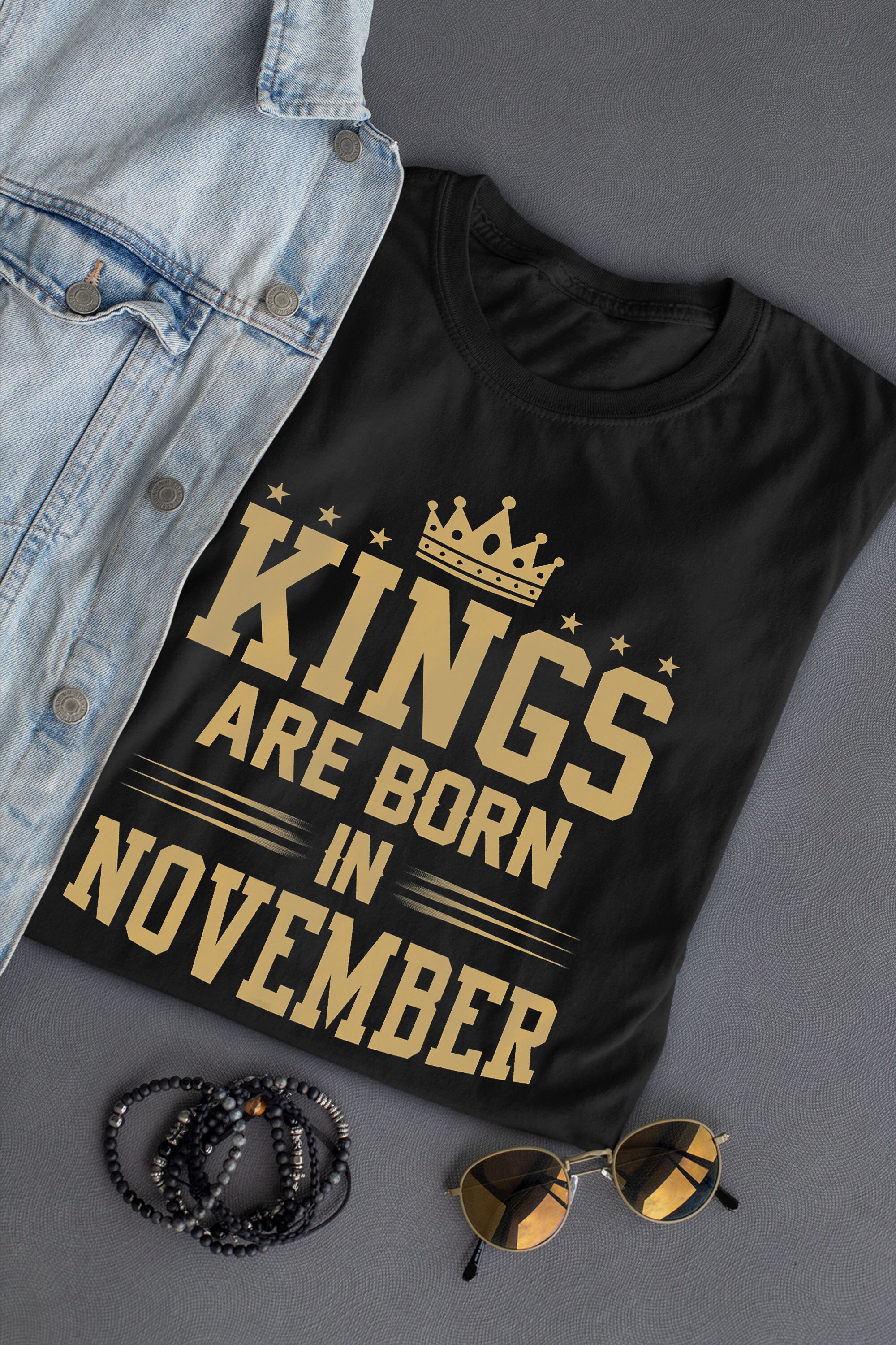 Kings are Born in November T-Shirt