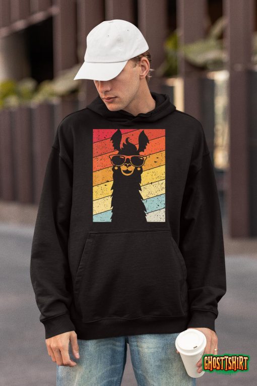 Llama Shirt Retro Style Alpaca Funny Vintage T-Shirt