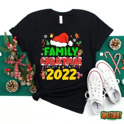 Matching Family Christmas 2022 Team Santa Elf Squad Pajamas T-Shirt