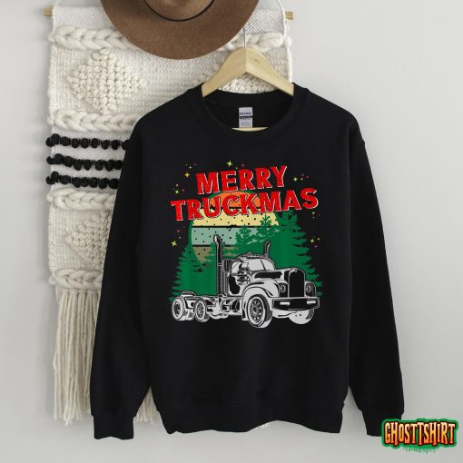 Merry Truckmas – Funny Christmas Trucker Premium Hoodie