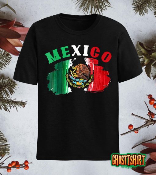 Mexico Mexican Flag Pride Eagle Red Green And White T-Shirt
