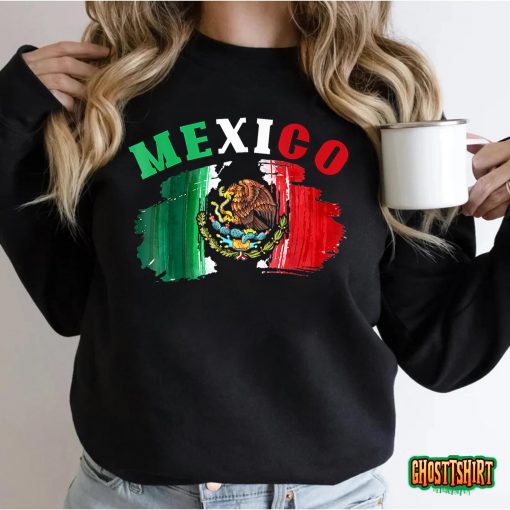 Mexico Mexican Flag Pride Eagle Red Green And White T-Shirt