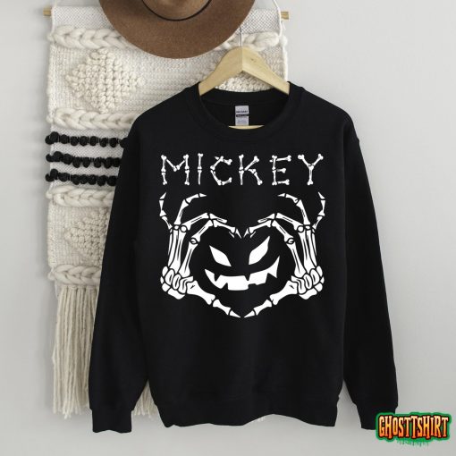 Mickey Name Personalized Costume Halloween Skeleton Gif Men T-Shirt