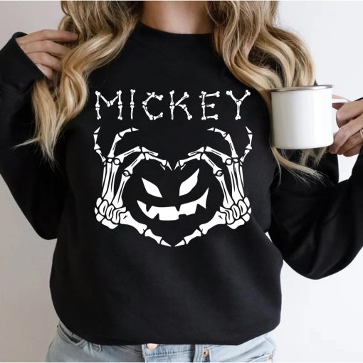 Mickey Name Personalized Costume Halloween Skeleton Gif Men T-Shirt