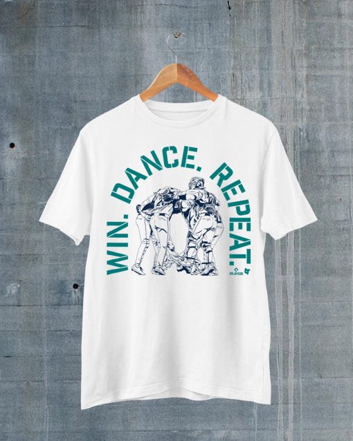 Officially Licensed – Seattle Baseball Win. Dance. Repeat. T-Shirt